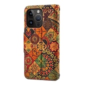 cheap iPhone Cases-Vintage Mandala Wallet Case for iPhone 16e 16 15 Pro Max Plus 14 13 12 11 Pro Max Plus – Flip Cover with Stand, Magnetic Closure, PU Leather Full Protection