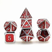 Недорогие игры и аксессуары-металлические игральные кости, бегущая группа, дракон и подземелье, многогранник, набор из семи кубиков