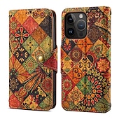 cheap iPhone Cases-Vintage Mandala Wallet Case for iPhone 16e 16 15 Pro Max Plus 14 13 12 11 Pro Max Plus – Flip Cover with Stand, Magnetic Closure, PU Leather Full Protection