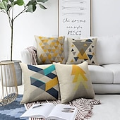 cheap Geometric Style-Geometry Double Side Cushion Cover 1PC Soft Throw Pillow Cover Cushion Case Pillowcase for Sofa Bedroom Livingroom Superior Quality Machine Washable  Outdoor Cushion for Sofa Couch Bed Chair