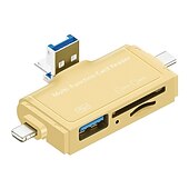 levne USB rozbočovače-7v1 čtečka karet SD usb 3.0 adaptér se dvěma sloty pro mac windows linux chrome pc smartphony &amp; kamery