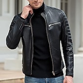 economico maglione pullover da uomo-Per uomo Felpa Maglione a collo alto Maglione Maglia Lavorato a maglia Intrecciato Tinta unica A collo alto Stile vintage Morbido Interni Giornaliero Abbigliamento Inverno Autunno Nero Vino S M L