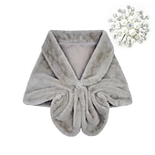 economico Sciarpe &amp; Wrap-Retrò Vintage Anni Ruggenti Anni 1920 Scialli Il grande Gatsby Invitato al matrimonio Per donna Carnevale Capodanno Matrimonio Ospite di nozze Festa / Sera Adulti Scialle Autunno &amp; Inverno