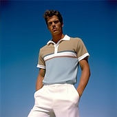 economico Polo da rugby da uomo-Per uomo A righe Polo Hawaiane Polo da rugby Maglia da golf Manica Corta Magliette polo Camicie con Colletto Casual Abbigliamento mare Abbigliamento da vacanza Abiti da festa Bottoni Stampa 3D Autunno