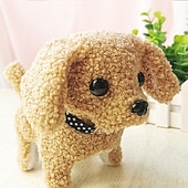 お買い得  ぬいぐるみ-模擬電気犬ぬいぐるみ電気犬は歩くことができ、吠え、うなずき、尻尾を振ることができます子供のおもちゃの犬小屋