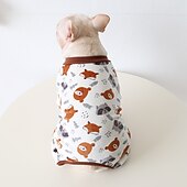 billiga Pyjamas-Hund Katt Pyjamas Mode söt stil Vinter Mjuk Tvättbar Bekväm Utomhus Ledigt / vardag Hundkläder for Bichon Frisé Pudel Pommeran valpen eller det lilla husdjuret Fjäril