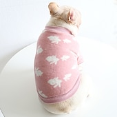 billiga Pyjamas-Hund Katt Tröja Pyjamas Mode söt stil Vinter Varm Mjuk Tvättbar Bekväm Utomhus Inomhus Ledigt / vardag Hundkläder for Bichon Frisé Pudel Pommeran valpen eller det lilla husdjuret Fjäril