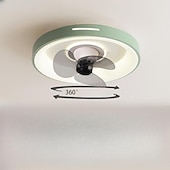 preiswerte Dimmbare Deckenleuchten-Deckenventilator mit Licht, dimmbar, 48 cm, Macaron, mehrfarbig, 360-Grad-Kopfschütteln, 6 Windgeschwindigkeiten, moderner Deckenventilator für Schlafzimmer, Wohnzimmer, ca &amp; Fernbedienung 110-240V