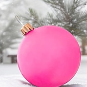 billige Utendørs dekorasjoner-juleballonger oppblåsbar leke juledekor utdørs leker god jul oppblåsbar ball oppblåsbar juleball ornament jul utendørs dekorasjon ball dekorasjon