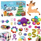 cheap Best Christmas Gifts-Christmas Advent Calendar Blind Box,Christmas Blind Box Children&#039;s Party Gift Decompression DIY Hand Tear Countdown Calendar Blind Box Christmas Toys for Christmas Gifts