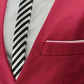 preiswerte Men&#039;s Vest-Herren Anzugweste Weste Formal Hochzeit Arbeit Karriere/ Zeremonie / Hochzeit Modisch 1920s Ganzjährig Polyester Einfarbig V Ausschnitt Schlank Wein Schwarz Weiß Marinenblau Weste