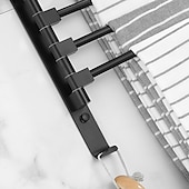 cheap Towel Bars-Towel Bar Robe Hook Bathroom Shelf Foldable Multilayer New Design Contemporary Modern Aluminum Metal 1PC - Bathroom 4-towel bar Wall Mounted
