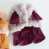 economico Vestiti-Cane Gatto Vestito Moda Carino Inverno Morbido Lavabile Confortevole All&#039;aperto Casual Quotidiano Abbigliamento per Cani for Bichon Frisé Barboncino Volpino di Pomerania Cucciolo Papillon