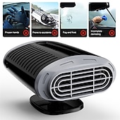 cheap Car Heating Equipment-150W Car Heater Electric Cooling Heating Fan 12V Electric Dryer Windshield Defogging Demister Defroster Cigarette Lighter
