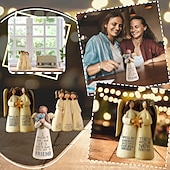 cheap Statues-Figurine Celebrating Friendship Room Home Decor Resin Angel Statue Sister Friend Decoration Valentines Day Gift