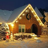 voordelige Batterij String Lights-0,3 m Verlichtingsslingers Kerst Starburst-verlichting 90/120/150/180/200 LEDs EL Warm wit Koel wit Blauw Vuurwerk / Starburst Lights Bruiloft Kerst decoratie Patio 5 V