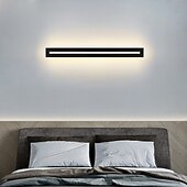 cheap Wall Sconces-Modern LED Wall Light, Indoor/Outdoor IP65 Waterproof Garden Light40/60/80/100/120cm Black Long Stripe Wall Light, Terrace Corridor Bedroom Living Room Wall Light 110-240V