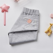 abordables Bas-Leggings Enfants Fille Couleur unie Actif Ruché Ecole Coton 3-7 ans Printemps Noir Blanche Rose Claire
