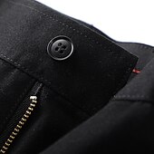 economico Chino-Per uomo Pantaloni Chino Pantaloni chino Tasche Liscio Comfort Traspirante Esterno Giornaliero Per uscire Di tendenza Informale Nero Cachi