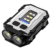 abordables Lampes de travail-Mini lampe de poche portable avec porte-clés, lampe de camping rechargeable par usb de type c, aimant edc, batterie intégrée