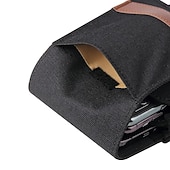 billige universal telefonveske-vertikal nylon dobbel lomme telefon hylster veske belteklips veske holder oxford klut sport mobiltelefon bag dobbel delt design power bank organisator øretelefon lagringskort lagring