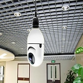 abordables Caméras IP d&#039;intérieur-Caméra IP 1080P (1920×1080) Ampoule Wi-Fi Détection de présence Accès à Distance Coupure infrarouge Intérieur Soutien 128 GB
