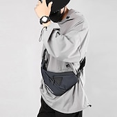 levne Pánské tašky-Pánská vodotěsná crossbody taška – náprsní taška proti krádeži s nabíjecím portem USB pro cestování a outdoorové aktivity