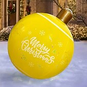 billige Utendørs dekorasjoner-utendørs juleoppblåsbar dekorert ball pvc store store baller juletrepynt lekeball juleball gårdsplassdekorasjon juleutstyr leker julestemning ball