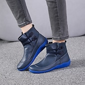 ieftine Botine-Pentru femei Cizme Cadouri de Valentin Mărime Plus Size Pantofi de confort Zilnic Culoare solidă Ghete Botine Iarnă Toc Drept Vârf rotund Elegant Pluș Casual Imitație Piele Dantelat Negru Rosu Gri