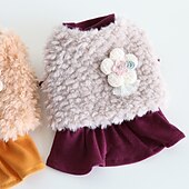 economico Vestiti-Cane Gatto Vestito Moda Carino Inverno Morbido Lavabile Confortevole All&#039;aperto Casual Quotidiano Abbigliamento per Cani for Bichon Frisé Barboncino Volpino di Pomerania Cucciolo Papillon