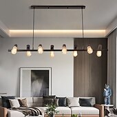 economico Luci a sospensione-lampada a sospensione a led linea design 100/120 cm metallo stile artistico lampadario moderno moderno semplice nordico minimalista luce ristorante di lusso lungo tavolo da bar sala da pranzo 110-120