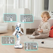 levne elektronická zábava-r28 inteligentní robot hlasový dialog programování emotikon dotykový tanec gesto snímání dálkový ovladač multifunkční hračka