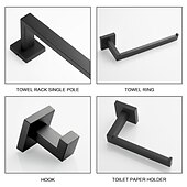 halpa Pyyhetangot-Wc-paperiteline Tyylikäs / Uusi malli / Ihana Nykyaikainen / Moderni Ruostumaton teräs / sinkkiseos / Metalli 4kpl / 1kpl - Kylpyhuone 1-pyyhepalkki / pyyherengas Seinäasennus