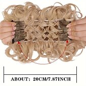 economico Chignon-Chignon Chignon A cordoncino Capelli sintetici Pezzo di capelli Estensione capelli Liscio Feste Giornaliero Serata e festa A1 A2 A3