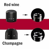 halpa Vihannes- ja hedelmävälineet-silikonitiivistetty viini, olut, samppanjatulppa, punaviinipullon korkki, silikonitiivistetty samppanjapullon korkki, kompakti säilytysviinitulppa, baarityökalut
