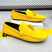 cheap Men&#039;s Slip-ons &amp; Loafers-Men&#039;s Green Suede Loafers – Casual Slip-On Moccasins with Non-Slip Sole for Driving &amp; Everyday Wear