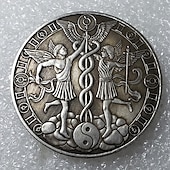 olcso photobooth kellékek-antik kézműves európai és amerikai tizenkét csillagkép emlékérmék ősi ezüst érmék tarot kívánó napisten emlékérmék deviza