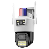 cheap Outdoor IP Network Cameras-2MP Dual Lens Security WIFI Camera Outdoor V380 Pro Smart Home Waterproof Wireless Speed Dome CCTV Camera Auto Tracking