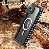 Недорогие Чехлы для iPhone-Чехол для iPhone 15 Pro Max Plus iPhone 14 Pro Max Plus iPhone 13 Pro Max водонепроницаемый чехол со съемной защитой полнрошного двойного стороннего доспеха ABS+PC