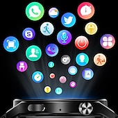 Χαμηλού Κόστους Smartwatch-GT8 Εξυπνο ρολόι 1.28 inch Έξυπνο ρολόι Bluetooth Βηματόμετρο Υπενθύμιση Κλήσης Παρακολούθηση Φυσικής Κατάστασης Συμβατό με Android iOS Γυναικεία Άντρες Μεγάλη Αναμονή Κλήσεις Hands-Free Αδιάβροχη IP