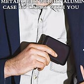 billige kortholdere og etuier-Tyverisikringslommebok mini bærbar oppbevaringsveske lett kredittkortveske, minimalistisk veske