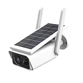 economico Videocamere di sorveglianza per esterni-60 angolo regolabile del pannello solare 1080p full hd telecamera ad energia solare telecamera ip wifi wireless telecamera per visione notturna impermeabile telecamera di sicurezza solare telecamera