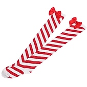 preiswerte Weihnachtsmütze &amp; Zubehör-Weihnachtsmann Elf Strümpfe / Strumpfhosen Damen Weihnachten Silvester Heiligabend Weihnachten Erwachsene Weihnachten Silvester Socken