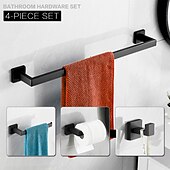 halpa Pyyhetangot-Wc-paperiteline Tyylikäs / Uusi malli / Ihana Nykyaikainen / Moderni Ruostumaton teräs / sinkkiseos / Metalli 4kpl / 1kpl - Kylpyhuone 1-pyyhepalkki / pyyherengas Seinäasennus