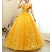 preiswerte Ballkleid-Ballkleid Quinceanera Kleider Prinzessin Kleid rot grün Kleid Quinceanera bodenlang ärmellos schulterfrei Polyester mit Applikationen Kleid zum Beeindrucken 2025