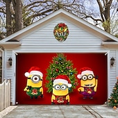 お買い得  屋外装飾-クリスマスガレージドアバナー、屋内屋外クリスマス休暇、幸せな背景、装飾カバー、クリスマス新年あけましておめでとうございますバナー、大型ドアカバー、クリスマス装飾