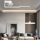 economico Ventilatore da soffitto con luci-lampada a sospensione a led con plafoniera lampada a sospensione industriale braccio oscillante lampada a sospensione, lampada a sospensione a cupola regolabile per sala da pranzo soggiorno 110-240v