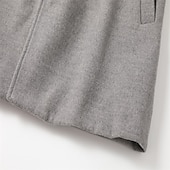 billiga Trenchcoat för män-Herr Vinterkappa Trenchcoat Kontor &amp; Karriär Dagliga kläder Vinter Polyester Håller värmen Tvättbar Ytterkläder Kläder Mode Uppvärmning Solid färg Ficka Kavajslag Enkelknäppt