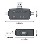 levne USB rozbočovače-7v1 čtečka karet SD usb 3.0 adaptér se dvěma sloty pro mac windows linux chrome pc smartphony &amp; kamery