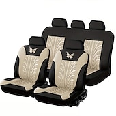ieftine Husă Scaun Auto-Husă scaun auto cu 5 locuri set complet husă scaun auto complet înconjurată interior mașină lavabilă respirabil confortabil model fluture broderie husă scaun auto